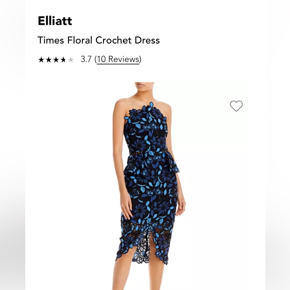 Elliott Revolve strapless dress - Size M.